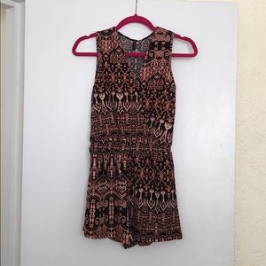 Tribal print romper